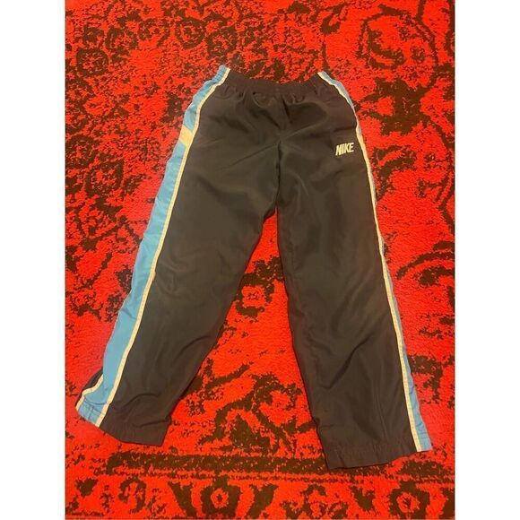 Boys NIKE Blue wind breaker pants SZ 7 - Picture 1 of 6
